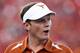 LUBBOCK, TX - SEPTEMBER 18: Assistant head coach Major Applewhite of the Texas Longhorns at Jones AT&T Stadium on September 18, 2010 in Lubbock, Texas. (Photo by Ronald Martinez/Getty Images)