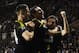 READING, ENGLAND - JANUARY 30: Frank Lampard (C) of Chelsea celebrates his goal with Gary Cahill and Juan Mata (R) during the Barclays Premier League match between Reading and Chelsea at Madejski Stadium on January 30, 2013 in Reading, England. (Photo by Mike Hewitt/Getty Images)