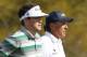SCOTTSDALE, AZ - FEBRUARY 2: Keegan Bradley and Phil Mickelson walk down the fairway on the second hole during the third round of the Waste Management Phoenix Open at TPC Scottsdale on February 2, 2013 in Scottsdale, Arizona. (Photo by Hunter Martin/Getty Images)