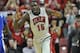 LAS VEGAS, NV - JANUARY 12: Anthony Bennett #15 of the UNLV Rebels runs up court against the Air Force Falcons at the Thomas & Mack Center on January 12, 2013 in Las Vegas, Nevada. The Rebels won 76-71. (Photo by Jeff Bottari/Getty Images)