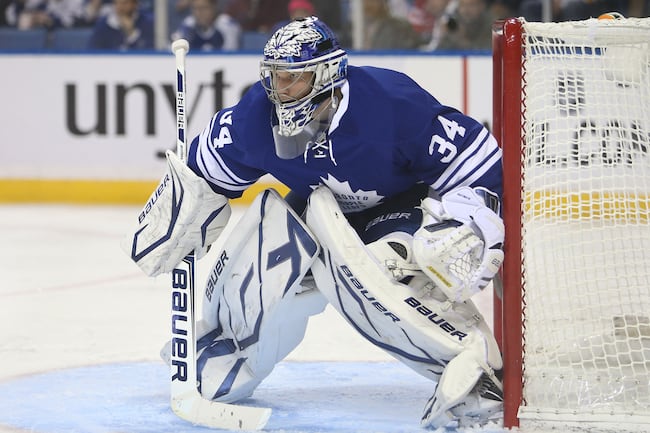 James Reimer has been sharp so far tonight.