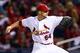 ST LOUIS, MO - OCTOBER 19: Trevor Rosenthal #64 of the St. Louis Cardinals pitches in the sixth inning against the San Francisco Giants in Game Five of the National League Championship Series at Busch Stadium on October 19, 2012 in St Louis, Missouri. (Photo by Elsa/Getty Images)