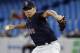 TORONTO, CANADA - SEPTEMBER 14: Daisuke Matsuzaka #18 of the Boston Red Sox throws a pitch against the Toronto Blue Jays during MLB action at the Rogers Centre September 14, 2012 in Toronto, Ontario, Canada. (Photo by Abelimages/Getty Images)