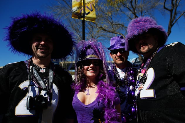 Ravens Fans Outnumber 49ers Fans at the Superdome