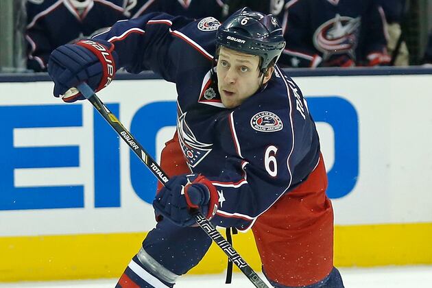 Jackets Put Nikitin on Injured List, Recall Holden