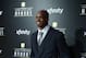 Feb. 2, 2013; New Orleans, LA, USA: Minnesota Vikings running back Adrian Peterson walks the red carpet prior to the Super Bowl XLVII NFL Honors award show at Mahalia Jackson Theater. Mandatory Credit: Mark J. Rebilas-USA TODAY Sports