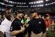 NEW ORLEANS, LA - FEBRUARY 03: Head coach John Harbaugh of the Baltimore Ravens shakes hands with his brother head coach Jim Harbaugh of the San Francisco 49ers after winning Super Bowl XLVII at the Mercedes-Benz Superdome on February 3, 2013 in New Orleans, Louisiana. The Ravens defeated the 49ers 34-31. (Photo by Ezra Shaw/Getty Images)