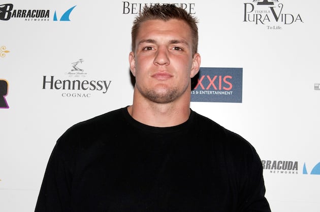 Rob Gronkowski Photographed Shirtless, Partying in New Orleans Bar