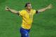 KIEV, UKRAINE - JUNE 19: Zlatan Ibrahimovic of Sweden celebrates his goal during the UEFA EURO 2012 group D match between Sweden and France at The Olympic Stadium on June 19, 2012 in Kiev, Ukraine. (Photo by Ian Walton/Getty Images)