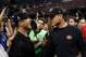 NEW ORLEANS, LA - FEBRUARY 03: Head coach John Harbaugh of the Baltimore Ravens shakes hands with his brother head coach Jim Harbaugh of the San Francisco 49ers after winning Super Bowl XLVII at the Mercedes-Benz Superdome on February 3, 2013 in New Orleans, Louisiana. The Ravens defeated the 49ers 34-31. (Photo by Ezra Shaw/Getty Images)