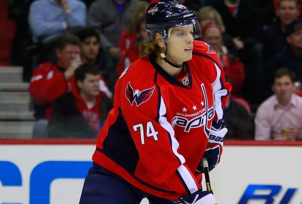 Watch Caps' Carlson Score from Center Ice