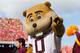 Oct 20, 2012; Madison, WI, USA; Minnesota Golden Gophers mascot Goldy during the game against the Wisconsin Badgers at Camp Randall Stadium. Wisconsin defeated Minnesota 38-13. Mandatory Credit: Jeff Hanisch-USA TODAY Sports