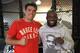 Lyoto Machida (l) and Melvin Manhoef (Photo credit: Lyoto Machida Twitter feed)