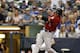 MILWAUKEE, WI - SEPTEMBER 30: Jed Lowrie #4 of the Houston Astros bats against the Milwaukee Brewers during game action at Miller Park on September 30, 2012 in Milwaukee, Wisconsin. The Astros defeated the Brewers 7 - 0. (Photo by Mark Hirsch/Getty Images)