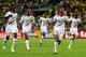 DURBAN, SOUTH AFRICA - FEBRUARY 02: (L-R) Fousseni Diawara, Molla Wague, Samba Sow, Seydou Keita and Sigamary Diarra of Mali celebrate during the 2013 African Cup of Nations Quarter Final 2 match between South Afica and Mali from Moses Mabhida Stadium on February 02, 2013 in Durban, South Africa. (Photo by Anesh Debiky/Gallo Images/Getty Images)