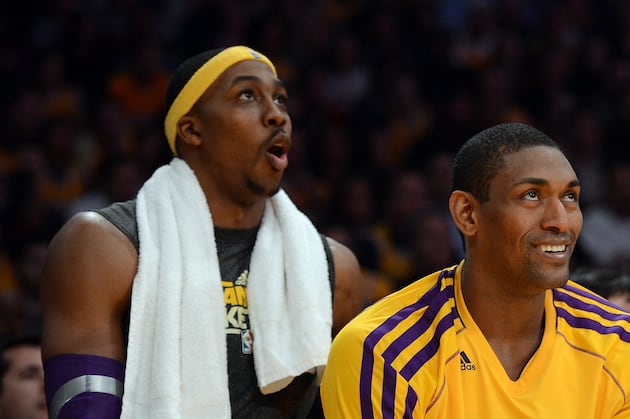 Lakers' World Peace Suspended Game for Punch; Dwight Howard Also out vs. Nets