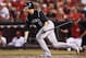 CINCINNATI, OH - MAY 25: Troy Tulowitzki #2 of the Colorado Rockies singles to drive in a run in the ninth inning against the Cincinnati Reds at Great American Ball Park on May 25, 2012 in Cincinnati, Ohio. The Rockies won 6-3. (Photo by Joe Robbins/Getty Images)
