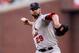 SAN FRANCISCO, CA - OCTOBER 15: Chris Carpenter #29 of the St. Louis Cardinals pitches during Game Two of the National League Championship Series against the San Francisco Giants at AT&T Park on October 15, 2012 in San Francisco, California. (Photo by Christian Petersen/Getty Images)