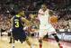 January 13, 2013; Columbus, OH, USA; Ohio State Buckeyes forward Deshaun Thomas (1) drives past defending Michigan Wolverines guard Trey Burke (3) at Value City Arena. Ohio State won the game 56-53. Mandatory Credit: Greg Bartram-USA TODAY Sports