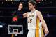 LOS ANGELES, CA - JANUARY 27: Pau Gasol #16 of the Los Angeles Lakers reacts to his score as he leaves the court after a timeout during the game against the Oklahoma City Thunder at Staples Center on January 27, 2013 in Los Angeles, California. NOTE TO USER: User expressly acknowledges and agrees that, by downloading and or using this photograph, User is consenting to the terms and conditions of the Getty Images License Agreement. (Photo by Harry How/Getty Images)