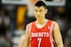 January 30, 2013; Denver, CO, USA; Houston Rockets guard Jeremy Lin (7) during the first half against the Denver Nuggets at the Pepsi Center. The Nuggets won 118-110. Mandatory Credit: Chris Humphreys-USA TODAY Sports