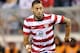 COLUMBUS, OH - SEPTEMBER 11: Clint Dempsey #8 of the U.S. National Team controls the ball against Jamaica on September 11, 2012 at Crew Stadium in Columbus, Ohio. (Photo by Jamie Sabau/Getty Images)