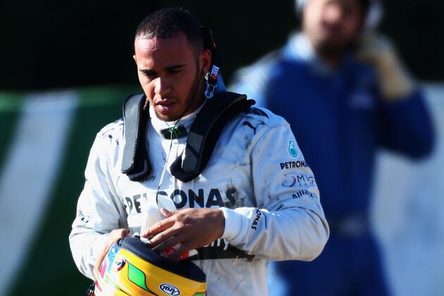 Lewis Hamilton Crashes New Mercedes F1 Car – Day After It Caught Fire