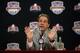 FORT LAUDERDALE, FL - JANUARY 08: Head coach Nick Saban of the Alabama Crimson Tide speaks to the media during the Discover BCS National Championship Press Conference at the Harbor Beach Marriott on January 8, 2013 in Fort Lauderdale, Florida. (Photo by Streeter Lecka/Getty Images)