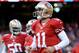 SAN FRANCISCO, CA - JANUARY 12: Quarterback Alex Smith #11 of the San Francisco 49ers looks on during warm ups prior to the NFC Divisional Playoff Game against the Green Bay Packers at Candlestick Park on January 12, 2013 in San Francisco, California. (Photo by Harry How/Getty Images)