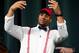 Feb 6, 2013; Loganville, GA, USA; Robert Nkemdiche shown on stage after he announced his decision to attend Mississippi on National Signing Day at Grayson High School. Mandatory Credit: Dale Zanine-USA TODAY Sports