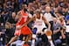 Nov 28, 2012; Oklahoma City, OK, USA; Oklahoma City Thunder small forward Kevin Durant (35) drives on Houston Rockets shooting guard James Harden (13) during the game at Chesapeake Energy Arena. Oklahoma City won 120-98. Mandatory Credit: Kevin Jairaj-USA TODAY Sports