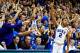 DURHAM, NC - JANUARY 08: Quinn Cook #2 of the Duke Blue Devils reacts after making a three-point basket against the Clemson Tigers during play at Cameron Indoor Stadium on January 8, 2013 in Durham, North Carolina. Duke won 68-40. (Photo by Grant Halverson/Getty Images)
