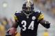 PITTSBURGH, PA - DECEMBER 24: Rashard Mendenhall #34 of the Pittsburgh Steelers carries the ball against the St. Louis Rams during the game on December 24, 2011 at Heinz Field in Pittsburgh, Pennsylvania. The Steelers won 27-0. (Photo by Justin K. Aller/Getty Images)