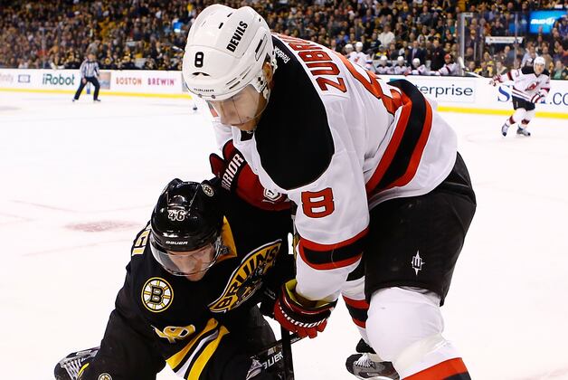 Zubrus out Tonight vs. TB with Upper Body Injury