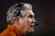 OXFORD, MS - SEPTEMBER 15: Head coach Mack Brown of the Texas Longhorns waits on the sideline during the game against the Ole Miss Rebels at Vaught-Hemingway Stadium on September 15, 2012 in Oxford, Mississippi. (Photo by Scott Halleran/Getty Images)
