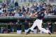 MINNEAPOLIS, MN - SEPTEMBER 9: Justin Morneau #33 of the Minnesota Twins hits a walk off home run against the Cleveland Indians in the ninth inning at Target Field on September 9, 2012 in Minneapolis, Minnesota. The Twins defeated the Indians 8-7. (Photo by Marilyn Indahl/Getty Images)