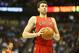 December 3, 2012; Denver, CO, USA; Toronto Raptors forward Andrea Bargnani (7) during the first half against the Denver Nuggets at the Pepsi Center. The Nuggets won 113-110. Mandatory Credit: Chris Humphreys-USA TODAY Sports