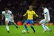LONDON, ENGLAND - FEBRUARY 06: Neymar of Brazil (C) controls the ball under pressure from Steven Gerrard of England (L) and Frank Lampard of England during the International friendly between England and Brazil at Wembley Stadium on February 6, 2013 in London, England. (Photo by Shaun Botterill/Getty Images)