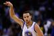 OAKLAND, CA - JANUARY 21: Stephen Curry #30 of the Golden State Warriors reacts after making a three point basket against the Los Angeles Clippers at Oracle Arena on January 21, 2013 in Oakland, California. NOTE TO USER: User expressly acknowledges and agrees that, by downloading and or using this photograph, User is consenting to the terms and conditions of the Getty Images License Agreement. (Photo by Ezra Shaw/Getty Images)