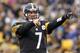 PITTSBURGH, PA - DECEMBER 30: Ben Roethlisberger #7 of the Pittsburgh Steelers directs the offense against the Cleveland Browns during the game on December 30, 2012 at Heinz Field in Pittsburgh, Pennsylvania. The Steelers defeated the Browns 24-10. (Photo by Justin K. Aller/Getty Images)