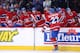 MONTREAL, CANADA - JANUARY 22: Alex Galchenyuk #27 of the Montreal Canadiens celebrates his first career NHL goal during the game against the Florida Panthers at the Bell Centre on January 22, 2013 in Montreal, Quebec, Canada. The Canadiens defeated the Panthers 4-1. (Photo by Richard Wolowicz/Getty Images)