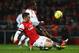 LONDON, ENGLAND - JANUARY 16: Nathan Dyer of Swansea City is tackled by Thomas Vermaelen of Arsenal during the FA Cup with Budweiser Third Round Replay match between Arsenal and Swansea City at the Emirates Stadium on January 16, 2013 in London, England. (Photo by Jan Kruger/Getty Images)