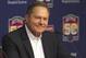 HOUSTON, TX - JUNE 18: Scott Boras, agent of right-handed pitcher Lance McCullers, who was selected in the compensation first round (41st overall) of the 2012 MLB First Year Player Draft, is speaks during a press conference at Minute Maid Park on June 18, 2012 in Houston, Texas. (Photo by Bob Levey/Getty Images)