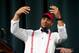 Feb 6, 2013; Loganville, GA, USA; Robert Nkemdiche shown on stage after he announced his decision to attend Mississippi on National Signing Day at Grayson High School. Mandatory Credit: Dale Zanine-USA TODAY Sports