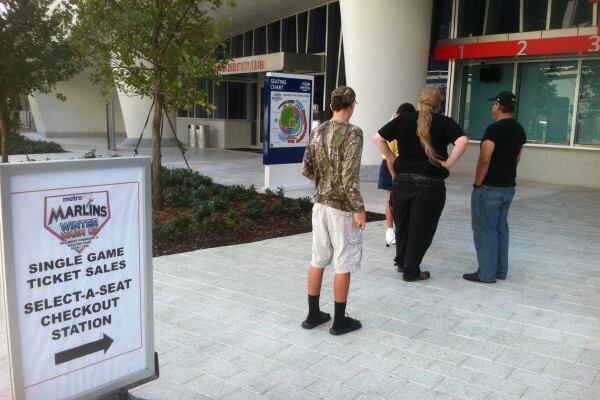 The Line for Marlins Tickets Is Short, but Distinguished