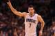 January 27, 2013; Orlando FL, USA; Orlando Magic shooting guard J.J. Redick (7) reacts after he made a three pointer against the Detroit Pistons during the first quarter at Amway Center. Mandatory Credit: Kim Klement-USA TODAY Sports