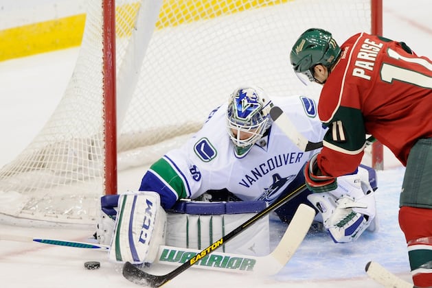 Cory Schneider in Net for 2nd Straight Game vs. Flames