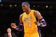 LOS ANGELES, CA - JANUARY 29: Dwight Howard #12 of the Los Angeles Lakers celebrates in the final seconds of the game with the New Orleans Hornets at Staples Center on January 29, 2013 in Los Angeles, California. . The Lakers won 111-106. NOTE TO USER: User expressly acknowledges and agrees that, by downloading and or using this photograph, User is consenting to the terms and conditions of the Getty Images License Agreement. (Photo by Stephen Dunn/Getty Images)