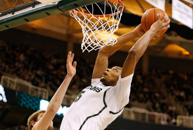 Adreian Payne is known for his dunks, but he can shoot the ball, too.