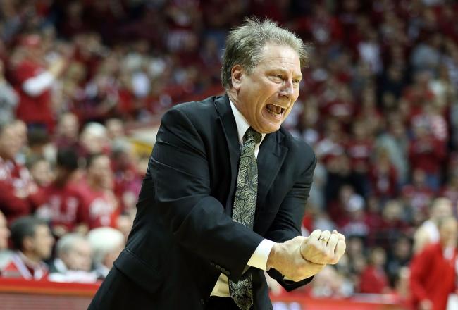 Tom Izzo's Spartans are in first place in the Big Ten.